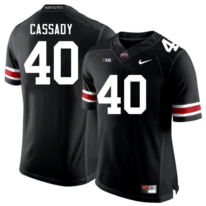 #40 Howard Cassady Ohio State Buckeyes Jerseys Football Stitched-Black